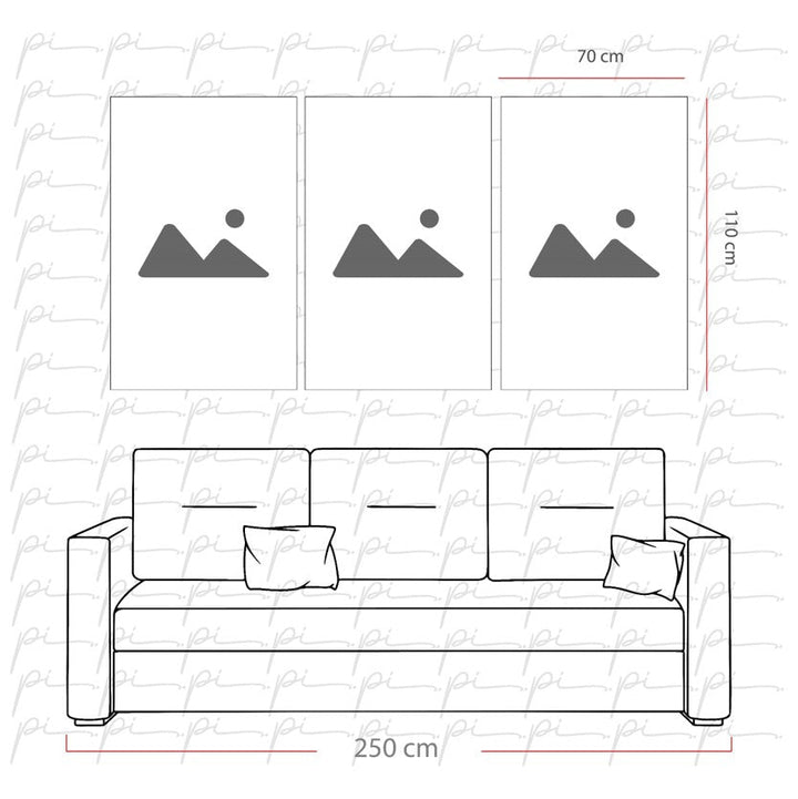 Minimal Portreler Triple Cam Tablo