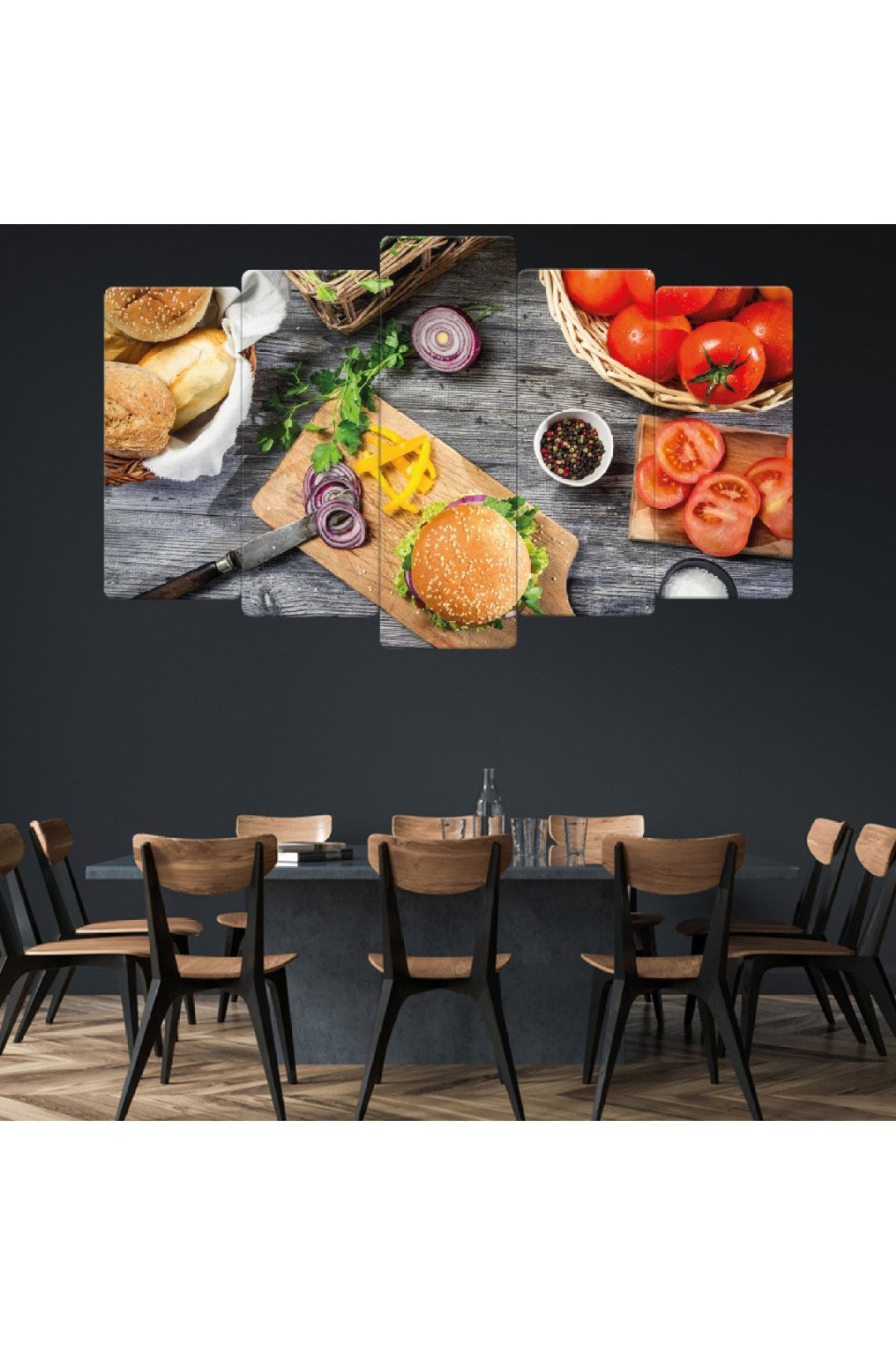 5 Parça Mdf Yemek Tablosu
