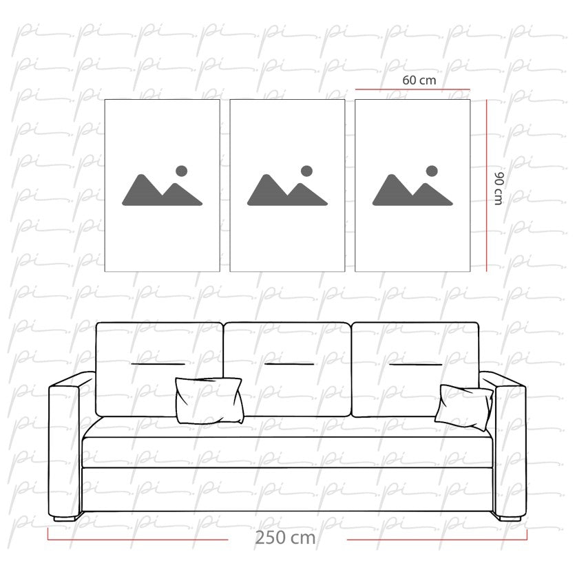 Minimal Portreler Triple Cam Tablo