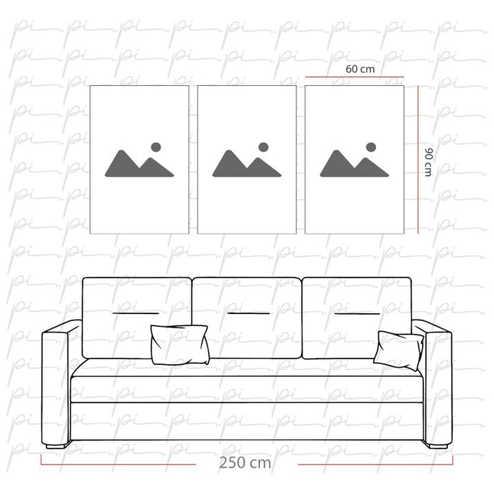 Minimal Portreler Triple Cam Tablo