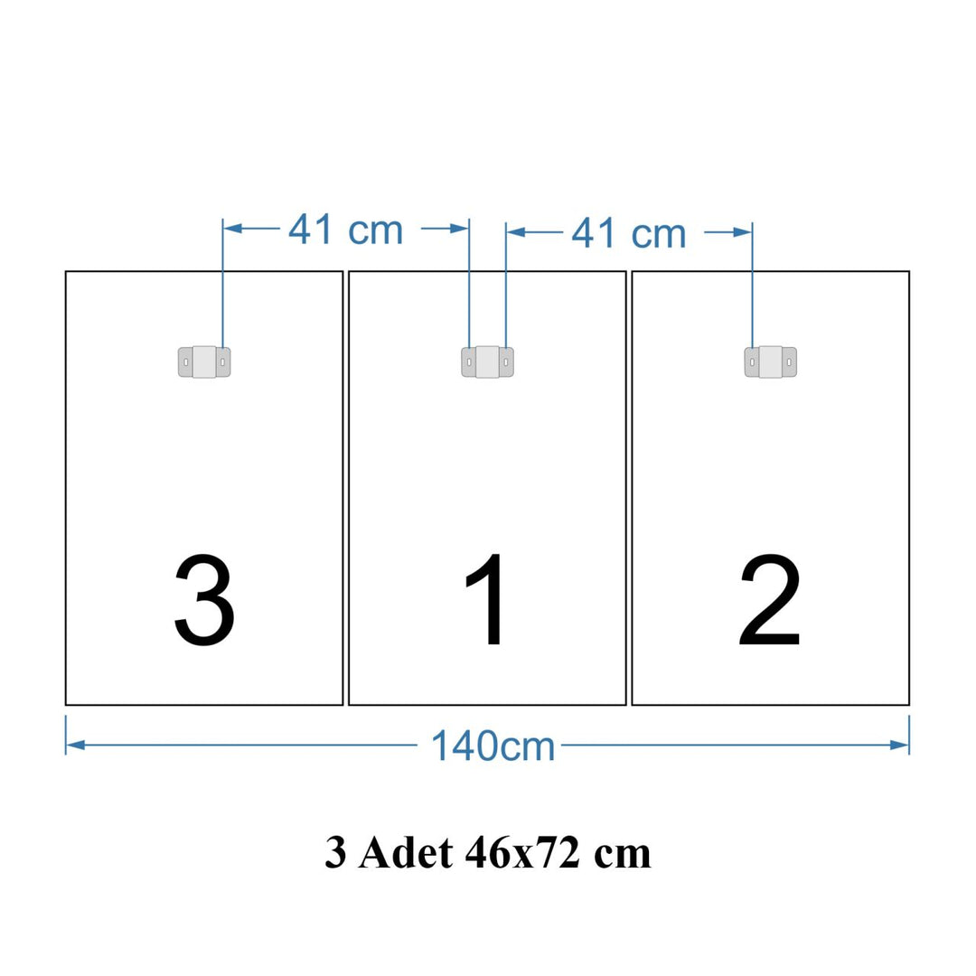 Soyut Renkler Mega Cam Tablo