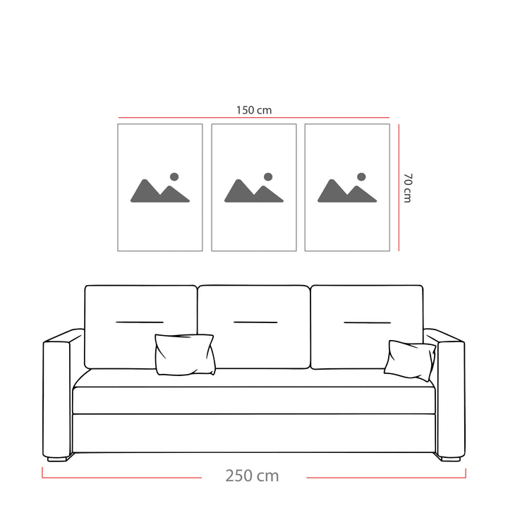 Müzik Enstrümanları Triple Cam Tablo